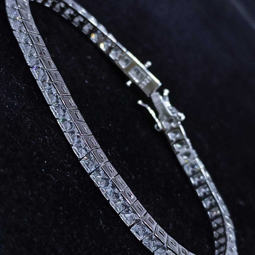 Square Solitaire Cubic Zirconia Stone
