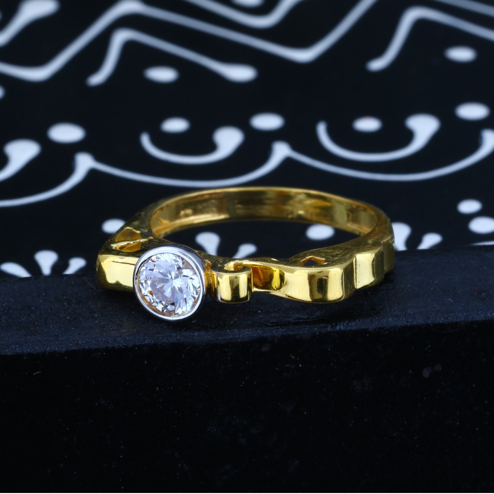 916 Gold CZ Ladies Diamond Ring JJLR-017