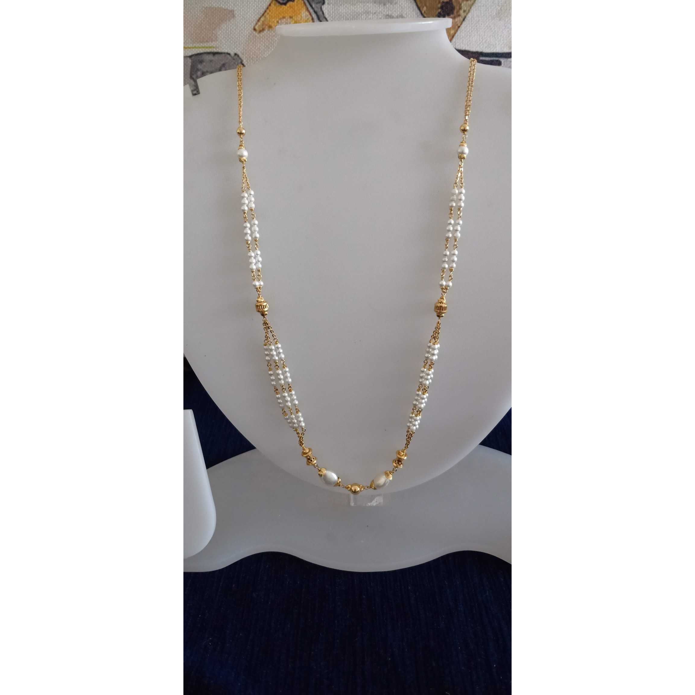 white pearl mala | Jewelxy - 100742