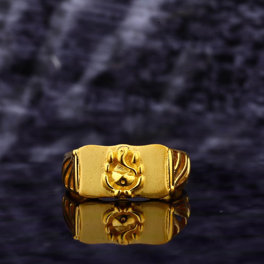 22k Plain Gold Ring JGS-2212-08096 – Jewelegance