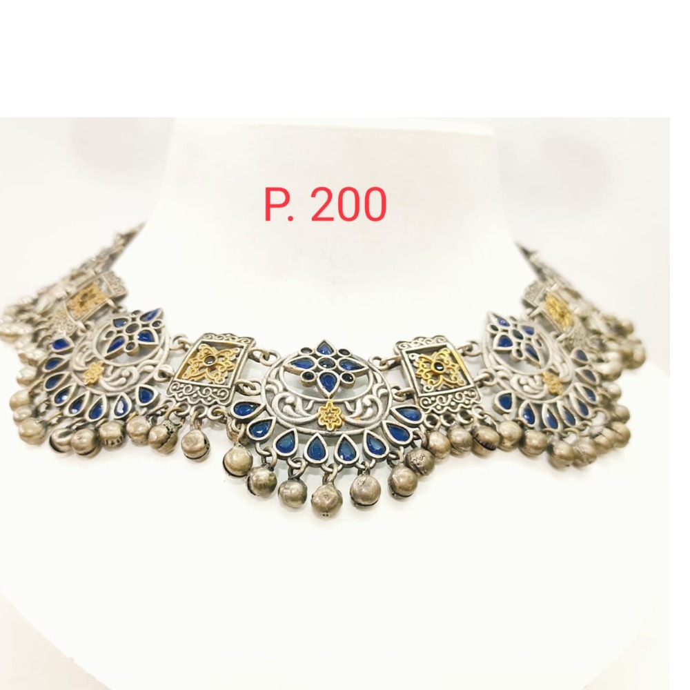 oxidised choker necklace under 200