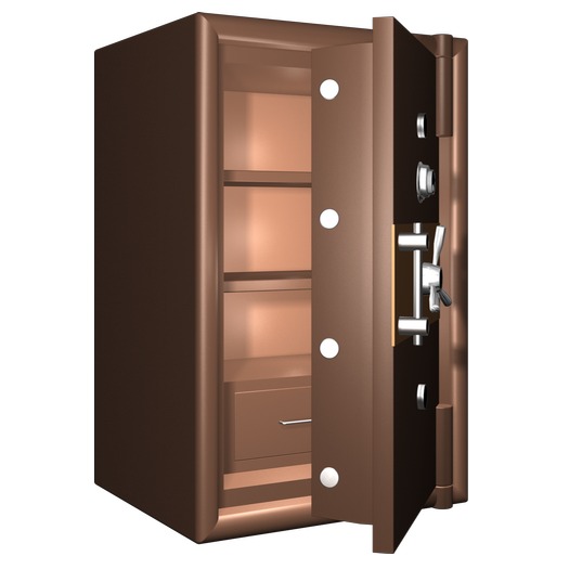 Single door multi shelves jewelry safe lockers