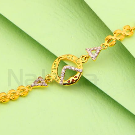 916 Gold Hallmark Ladies Designer Bracelet LB580
