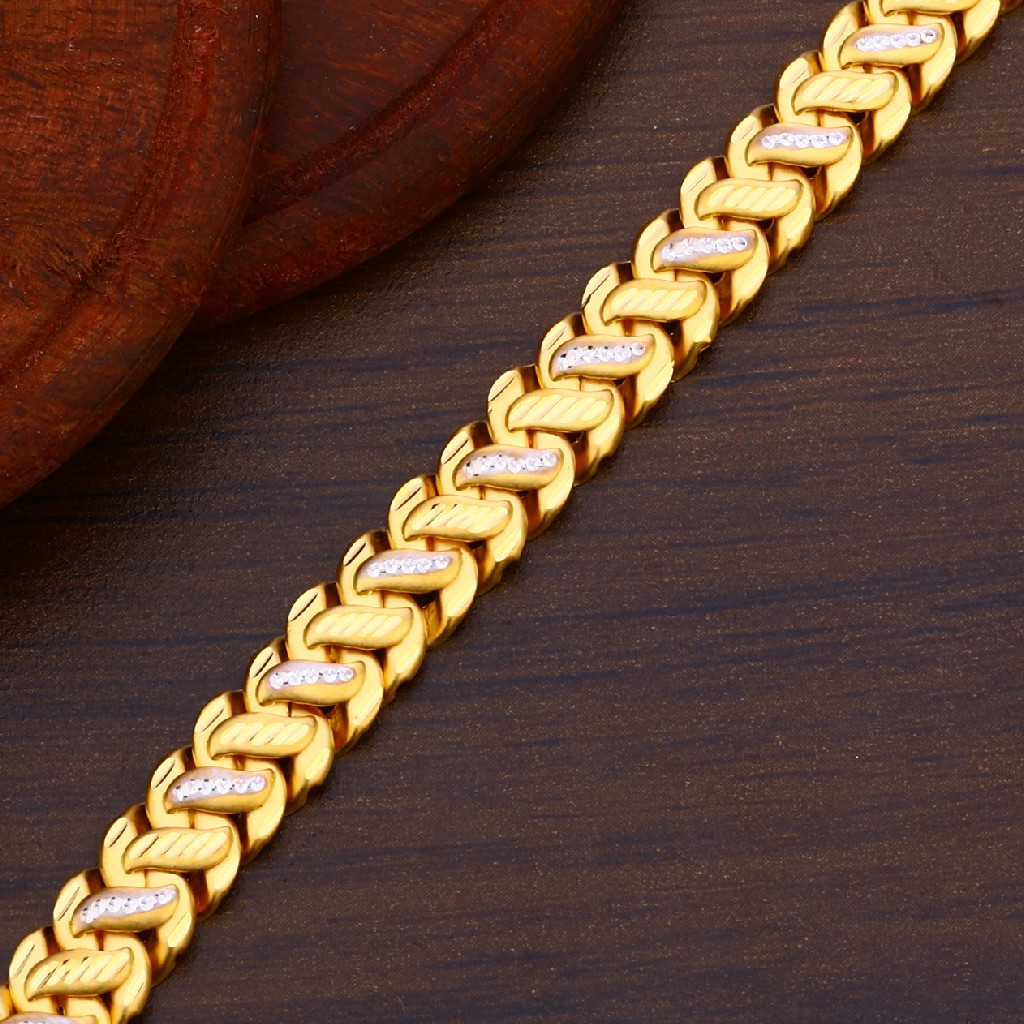 Light Weight Gold Bracelet Mens Bracelet Design BRAC650
