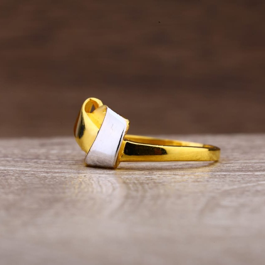 916 Gold Exclusive Ladies Plain Ring LPR495