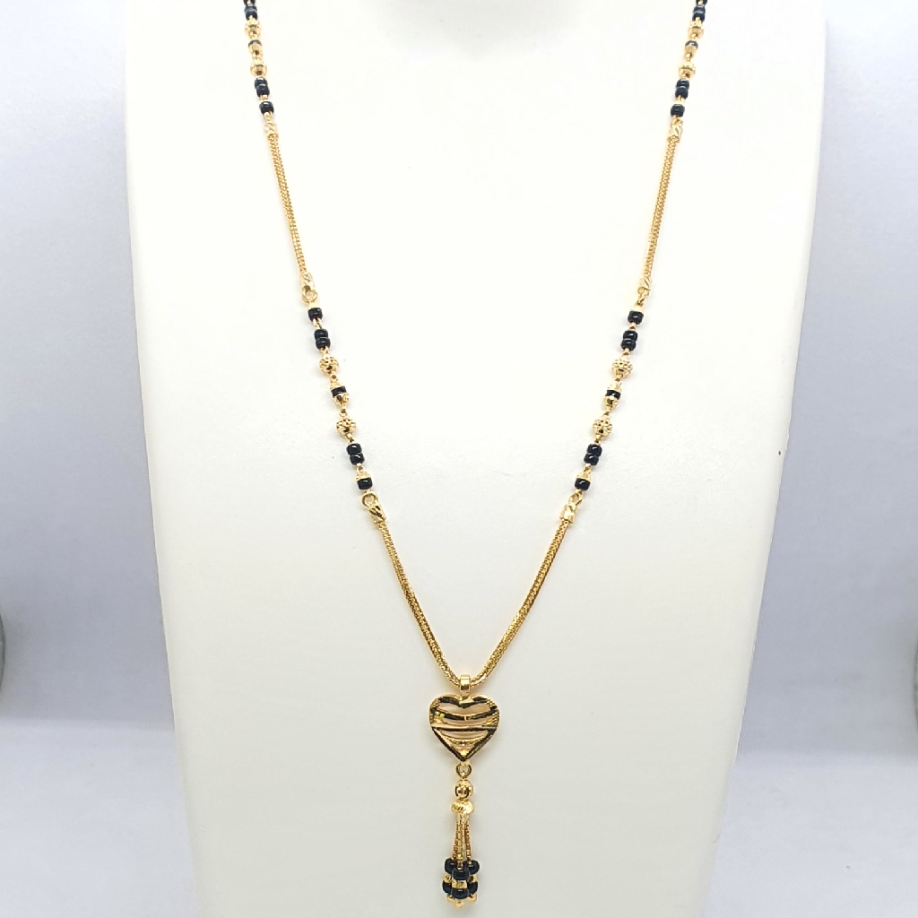 Heart shape store mangalsutra gold