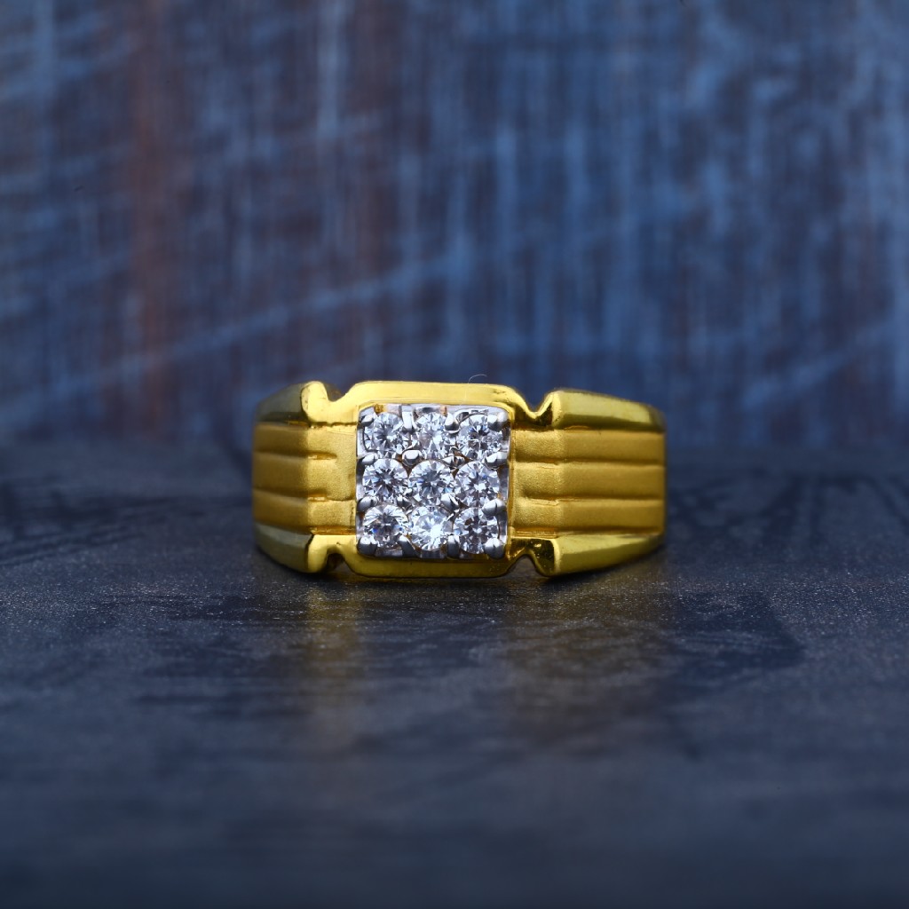 Two-Tone Gold 1.80 Carat Total Weight Diamond Men's Ring – Van Rijk