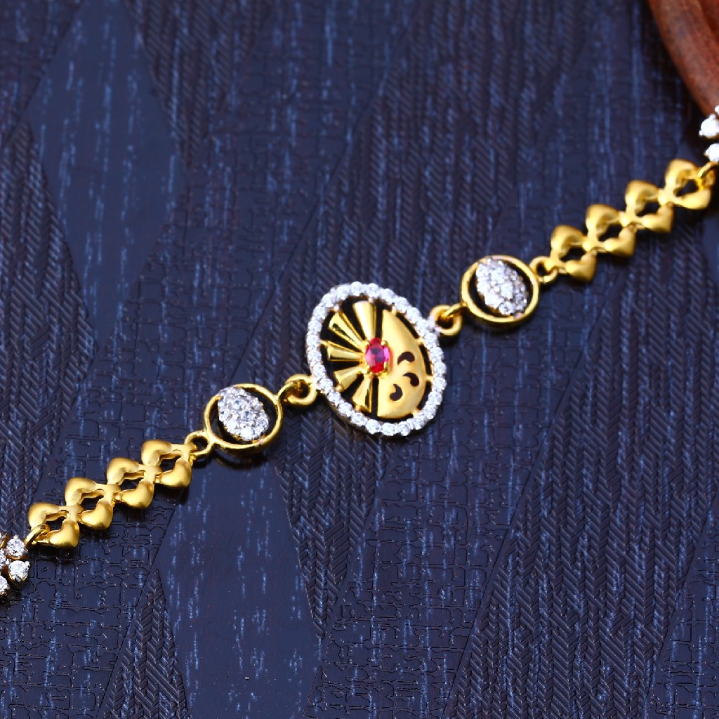916 Gold Designer Fancy Bracelet LB225