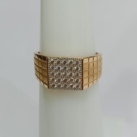 916 Gold Wedding Design Hallmark Ring 
