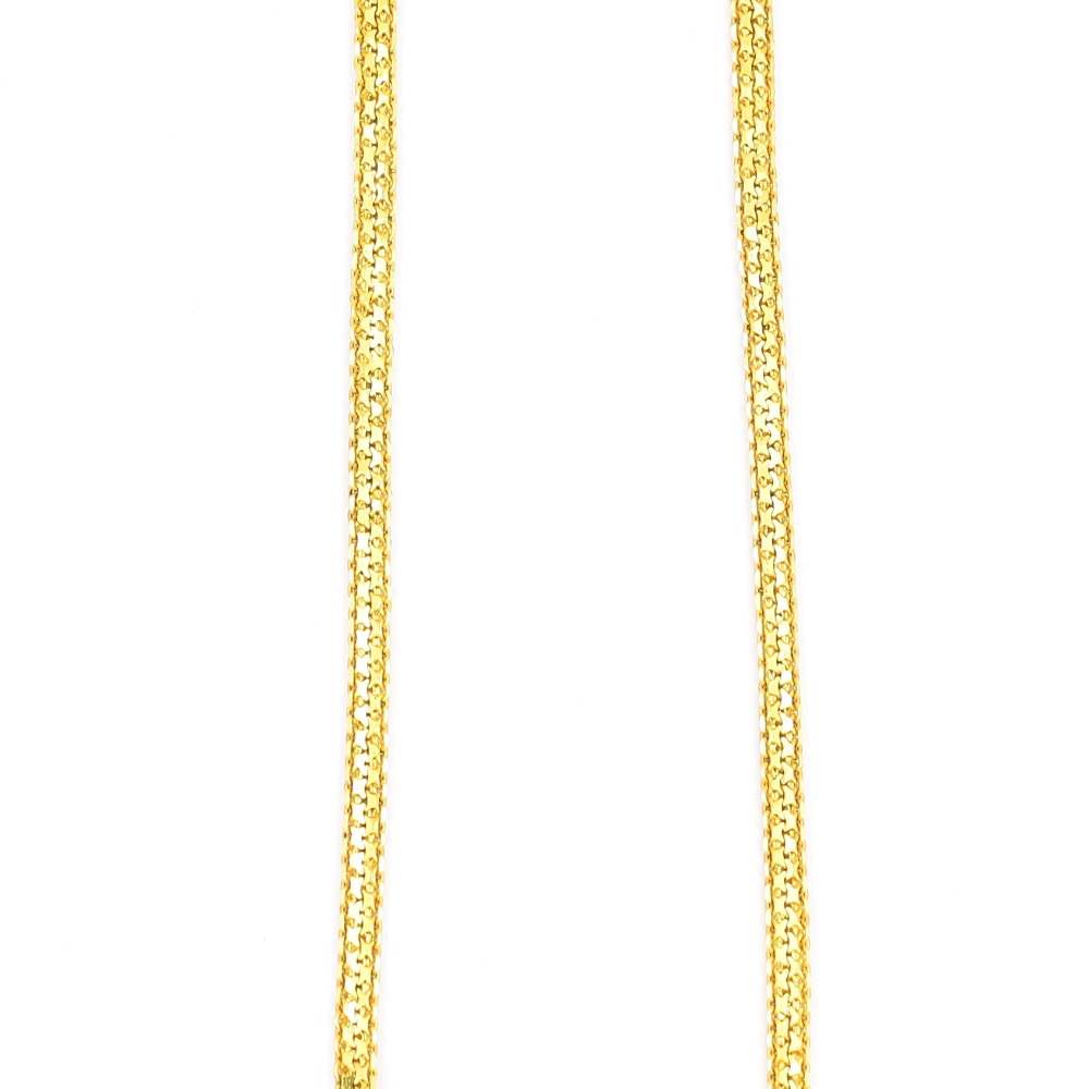 Modern classic yellow gold chain for men