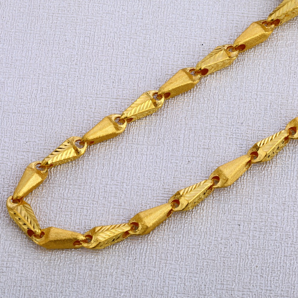 22KT Gold Gents  Delicate  Choco Chain MCH397