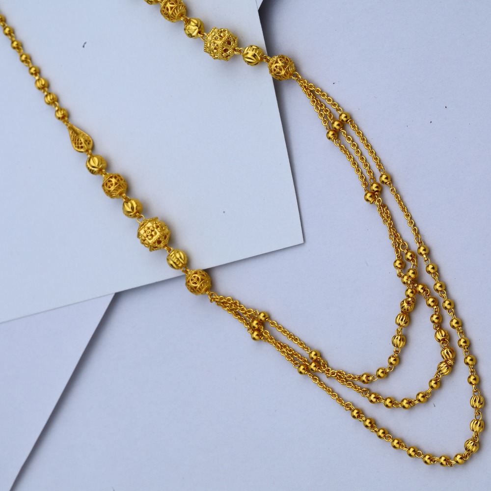 Buy quality 916 Gold 3 layer Chain in Ahmedabad