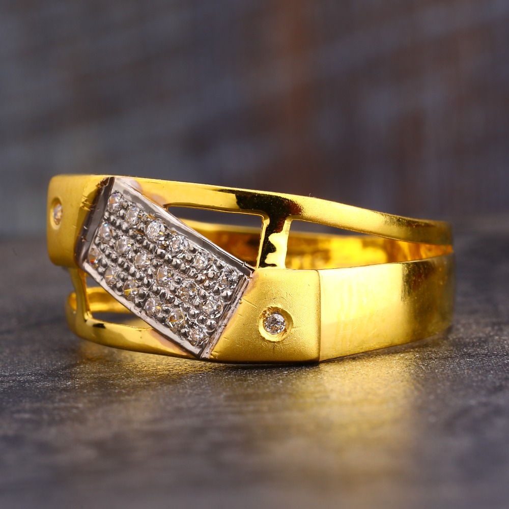 22CT CZ  Gold Gorgeous Men's Ring MR572