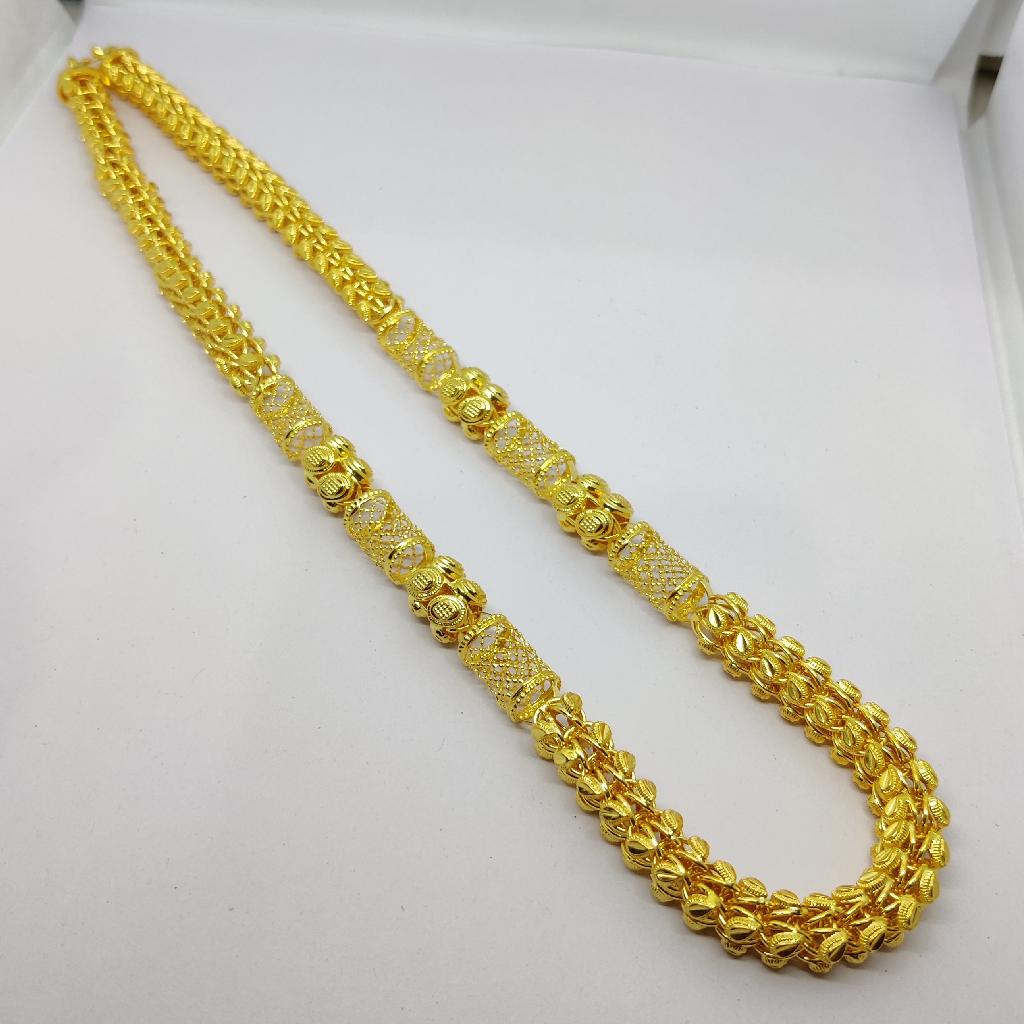 916 Gold Fancy Gent's Holo Chain