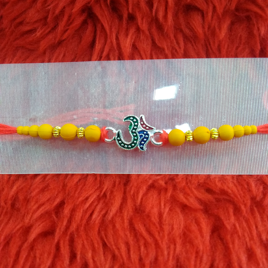Silver Bracelet Rakhi For Rakshabandhan Festival Om
