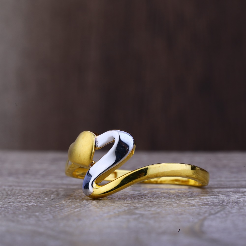 Ladies 916 Gold Fancy CZ Ring -LPR90