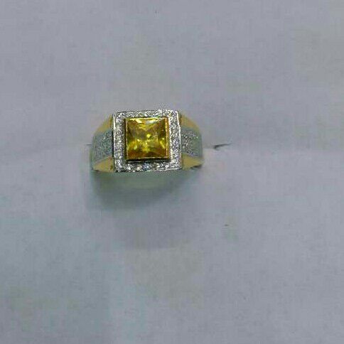22K/916 Gold Single Stone Designer Ring
