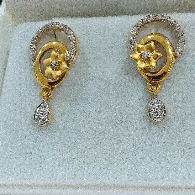 Showroom of 22k gold fancy top earrings | Jewelxy - 223828