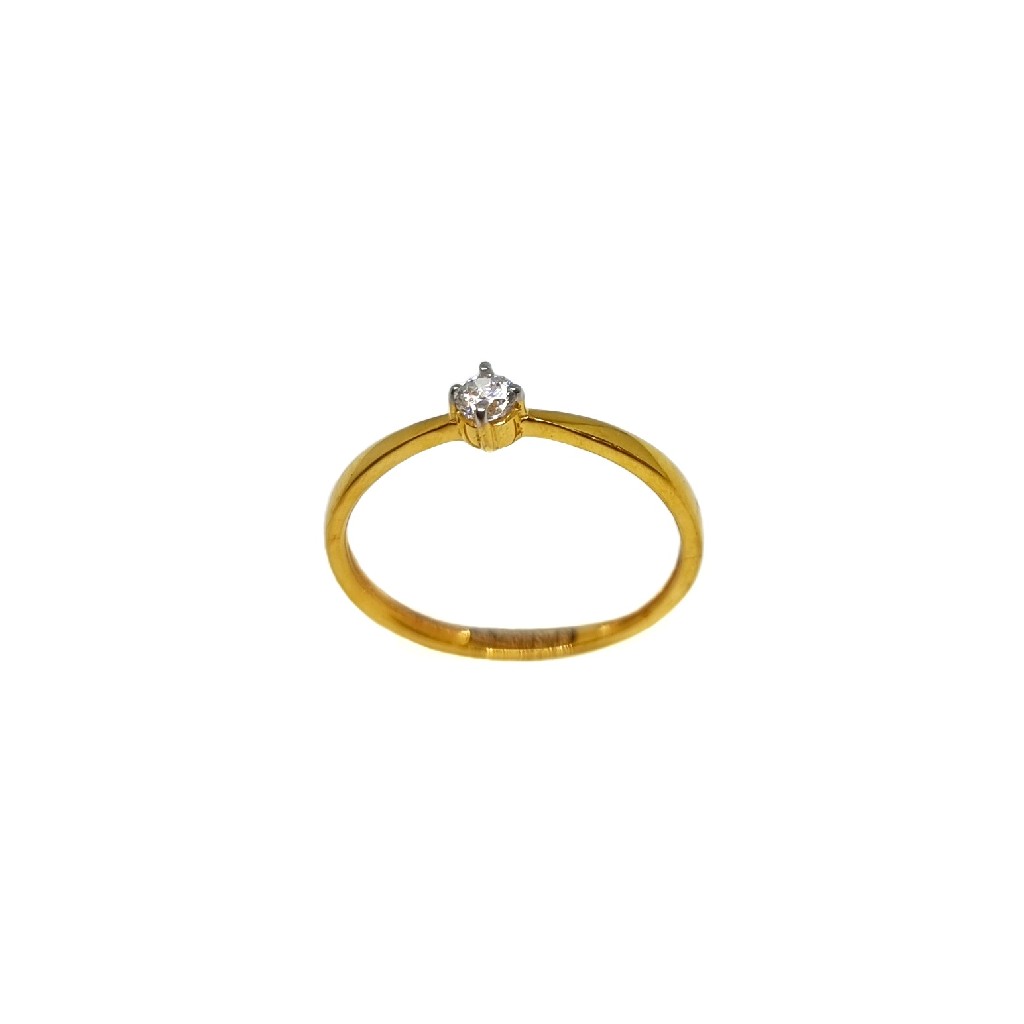 22K Gold Solitaire Diamond Ring MGA - LRG1169