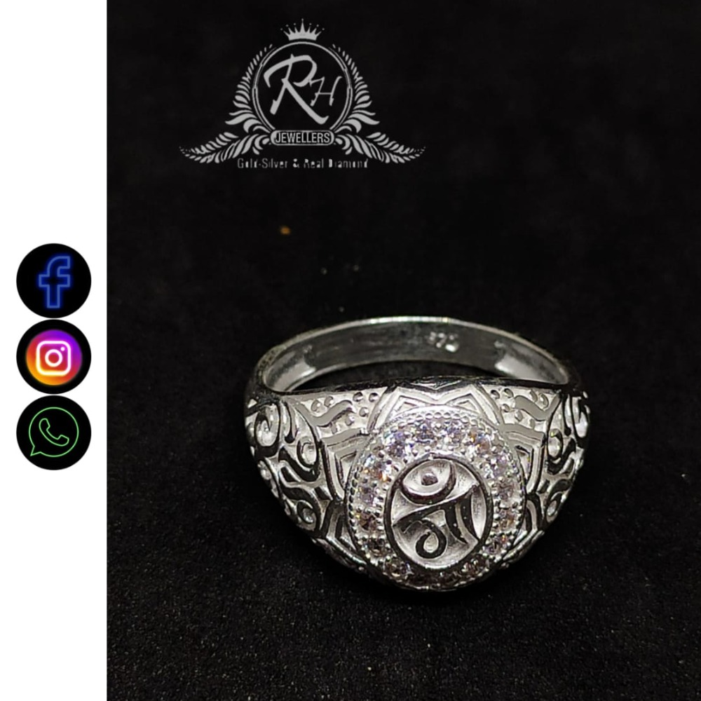 silver fancy daimond rings RH-GR395