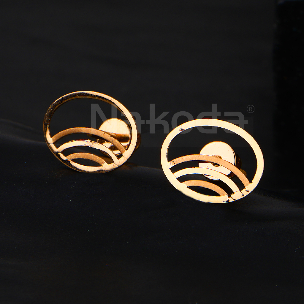 18CT Rose Gold CZ Hallmark Delicate Women's Earring RE290