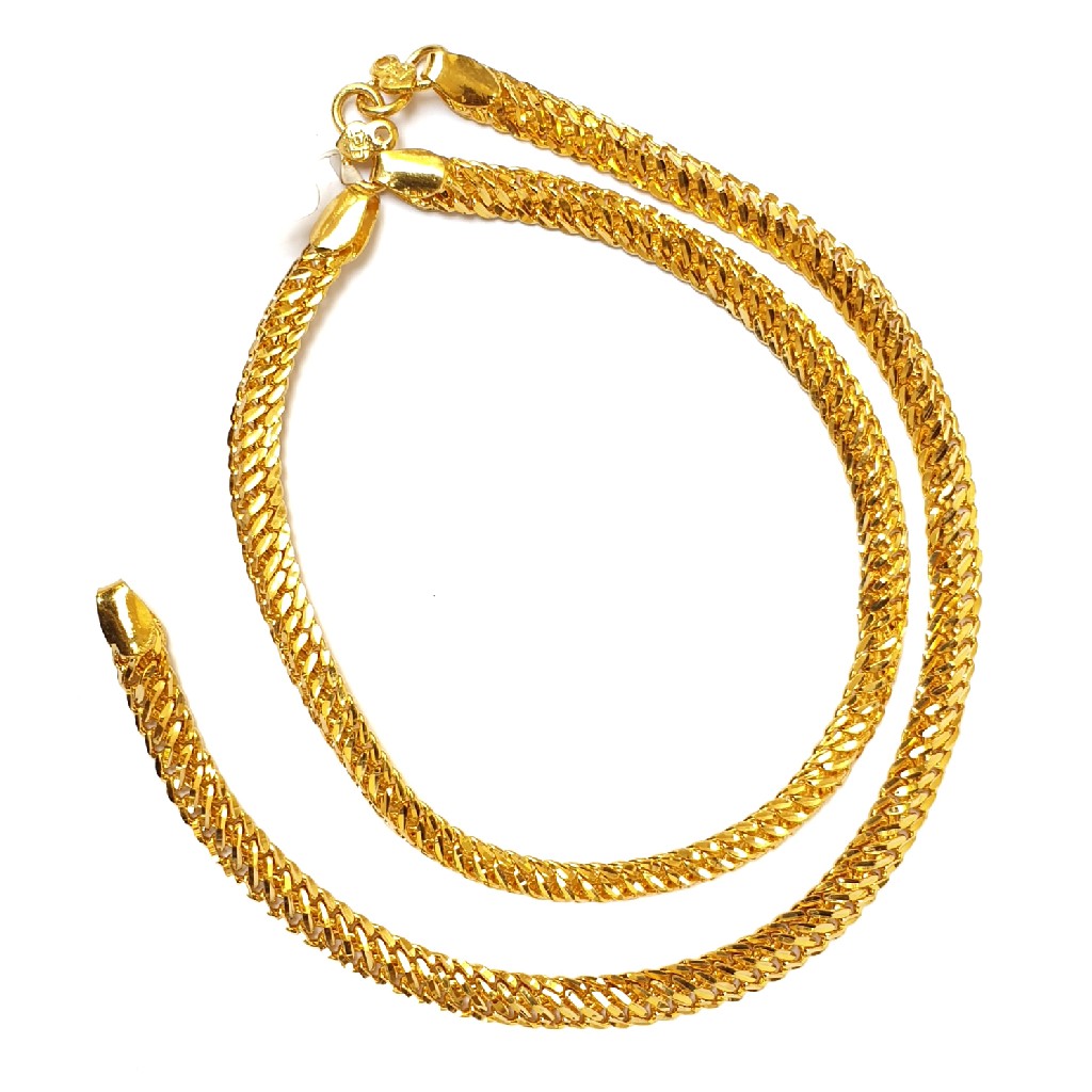 One gram gold forming payal anklets mga - op001