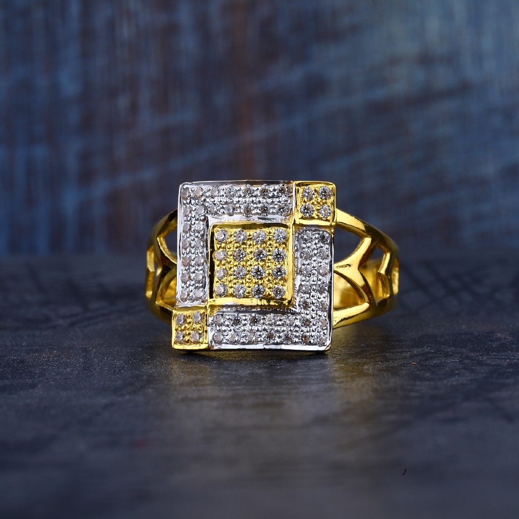 Mens Gold Cz New Collection Ring-MR182