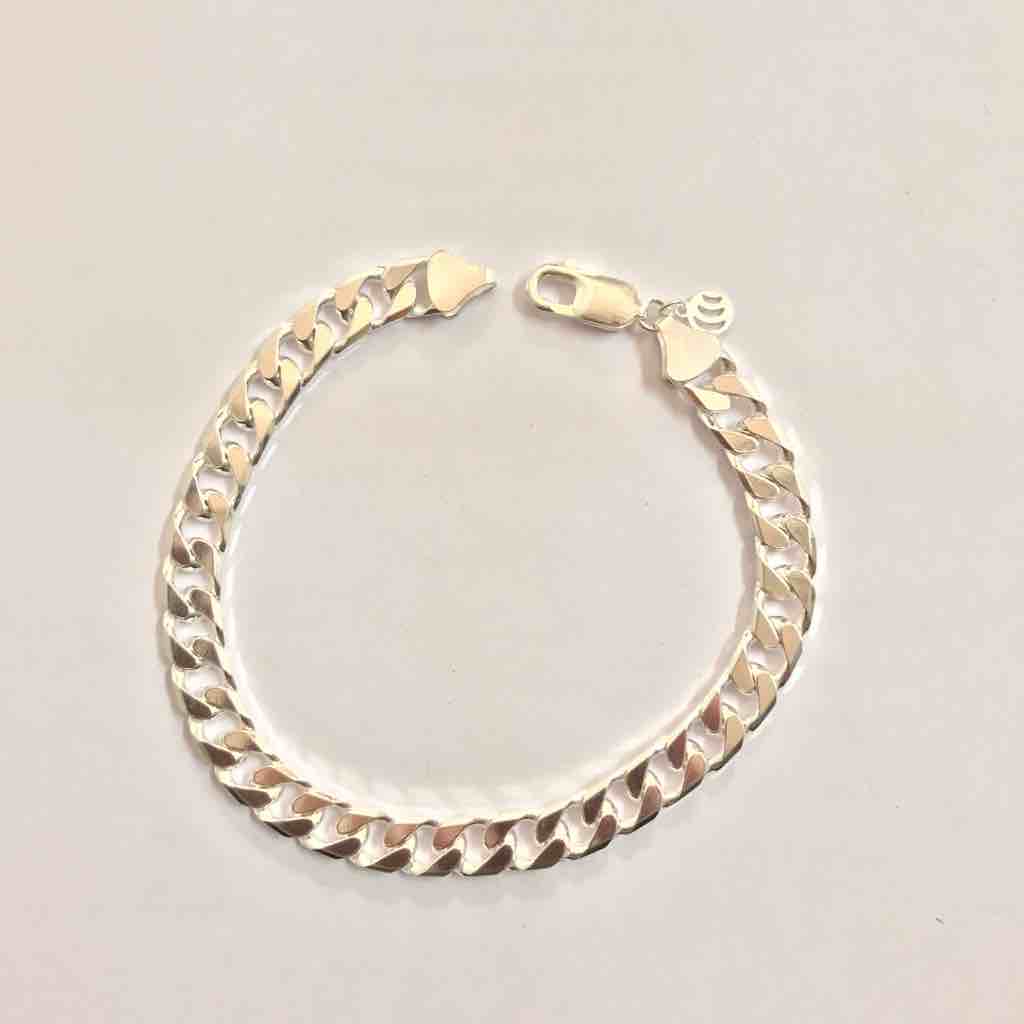 925 sterling silver curb bracelet
