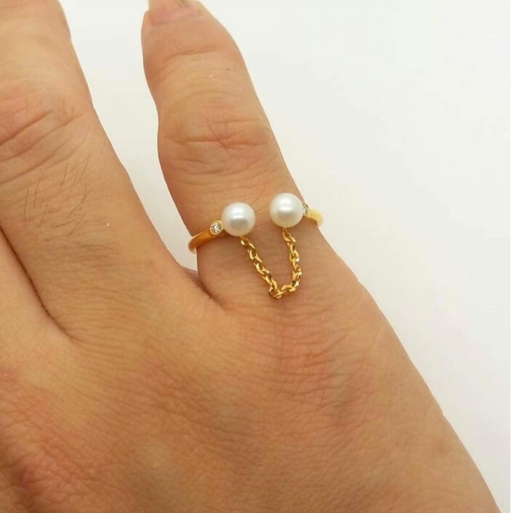 Alluring Handcrafted Pattern Around Pearl Round Shape 925 Sterling Solid  Silver Ring at Rs 310/piece | Silver Gemstone Ring in Jaipur | ID:  2852800831455