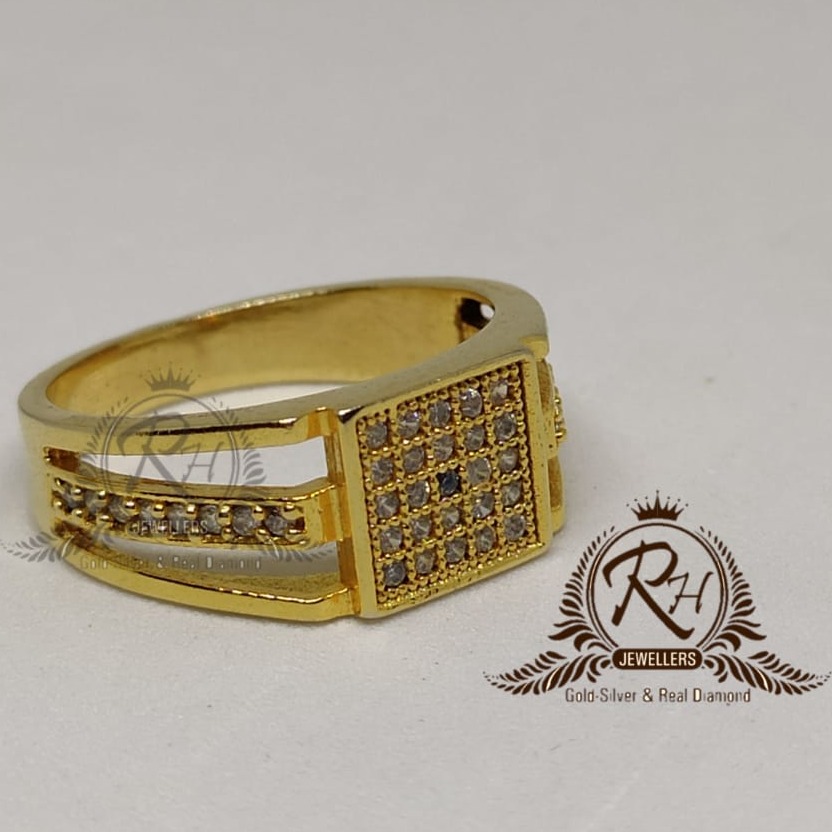 22 Carat gold gents engle diamond ring RH-GR904