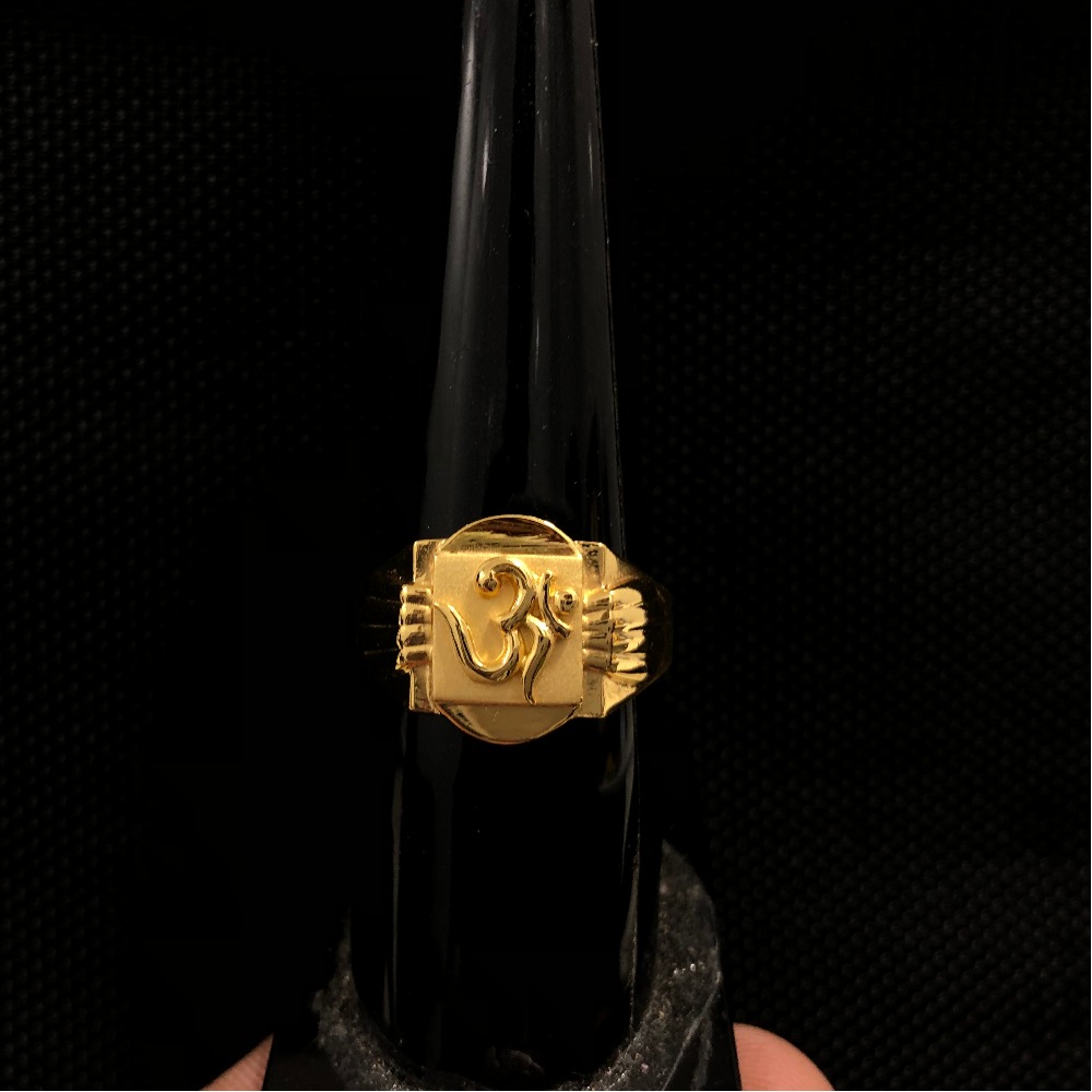 22KT Gold Om Design Ring KDJ-R031