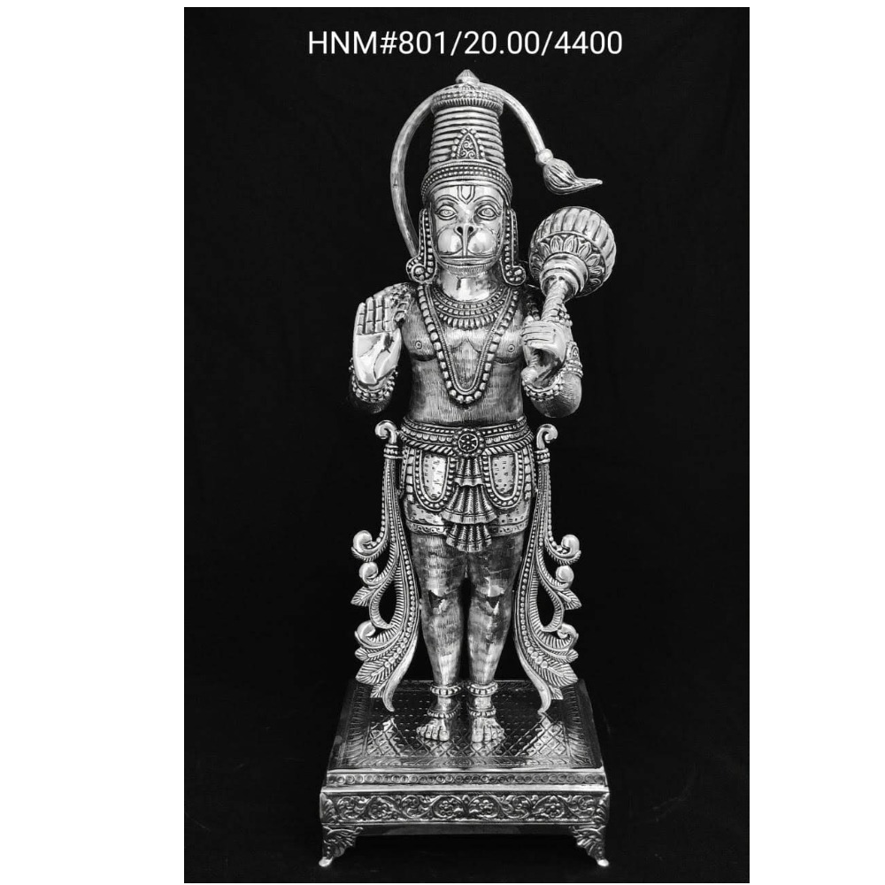Buy quality Hallmarked & pure silver idol of hanuman ji in New Delhi