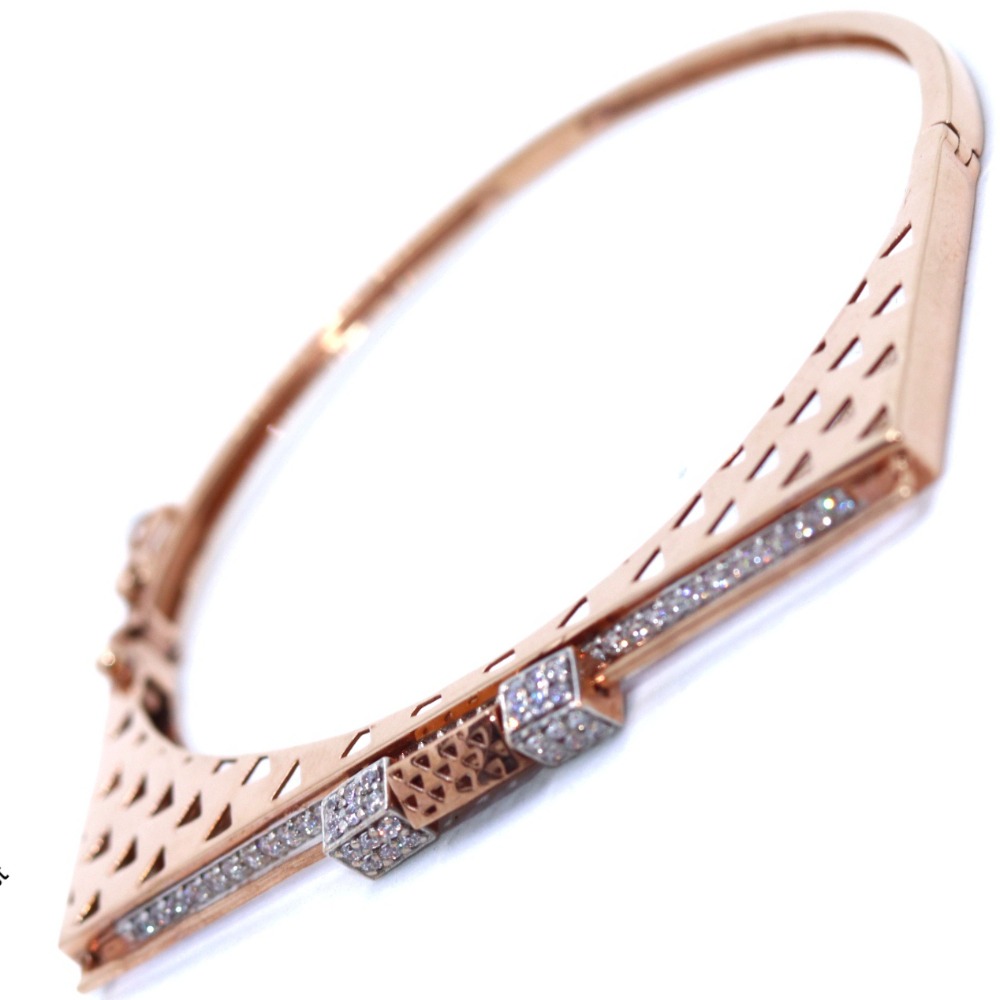 Buy quality 18k Exclusive Ladies Rose Gold Kada in Ahmedabad