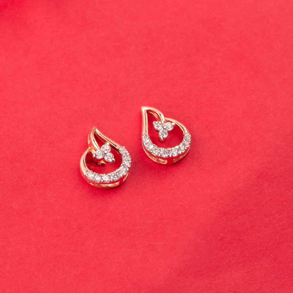 Buy quality Modern 14ct diamond earrings design in Pune
