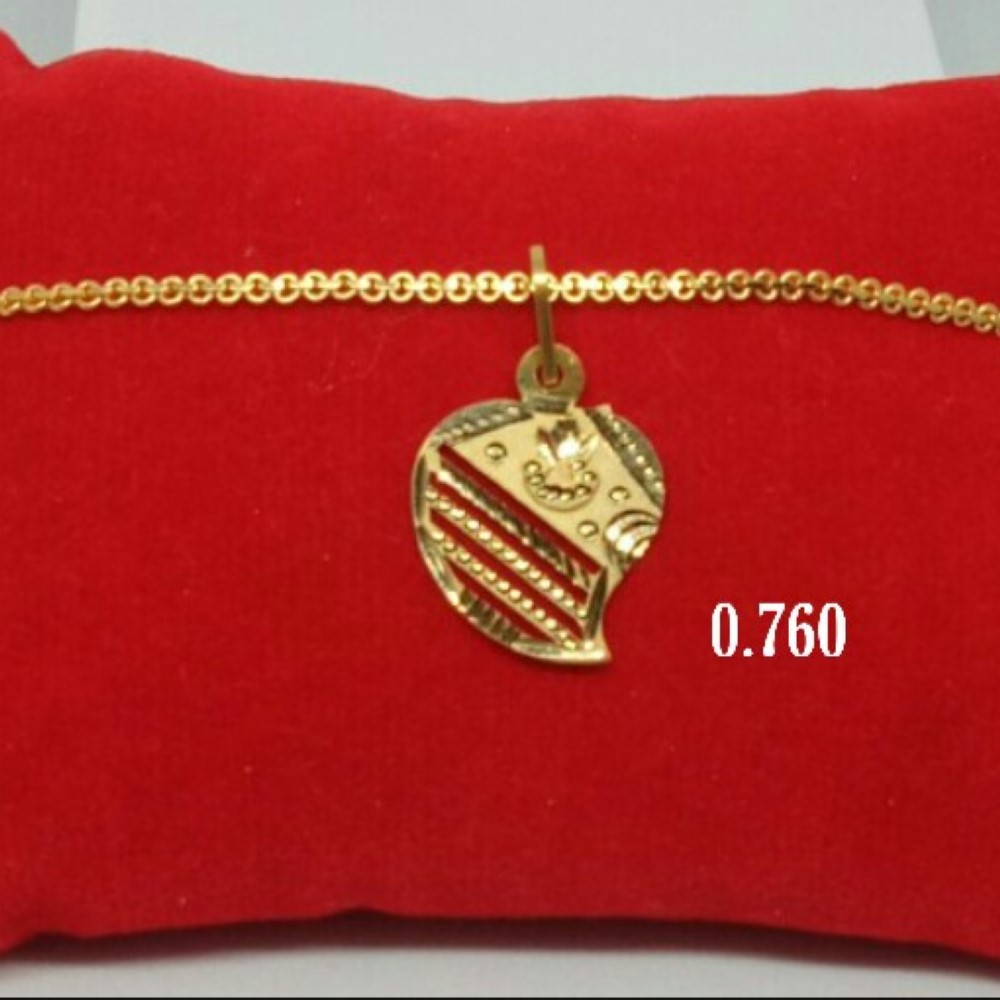 18K Gold Classic Handmade Pendant DJP04