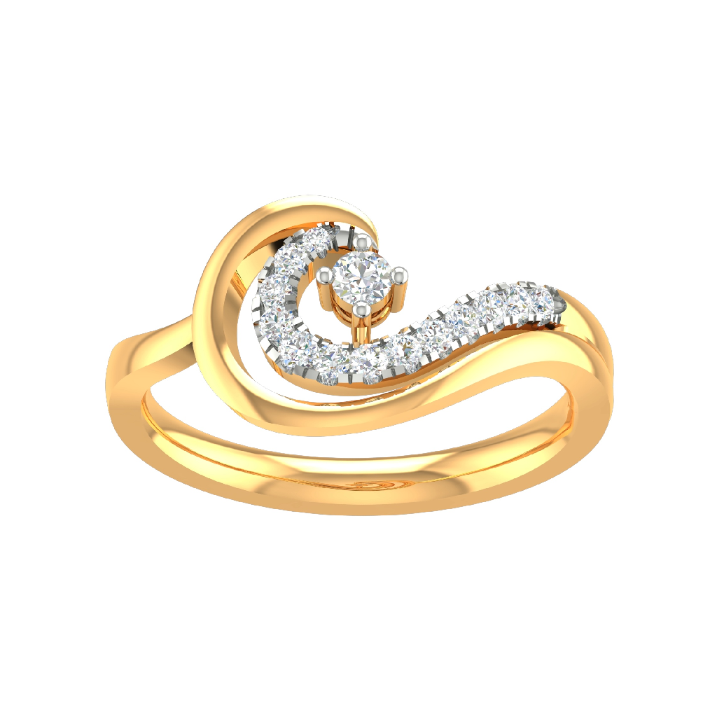 18K Gold Real Diamond Designer Ring MGA - SUG0112