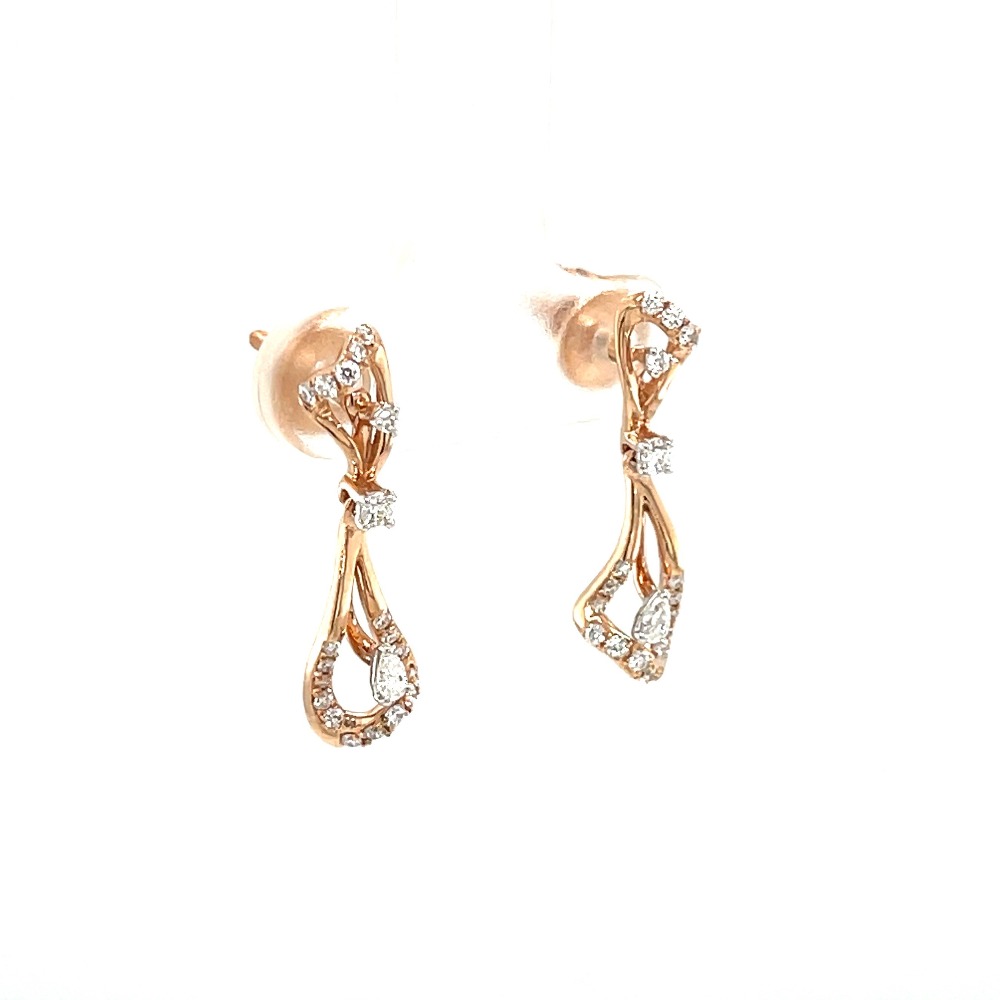 Hanging Diamond Earring Jewelry by Royale Diamonds