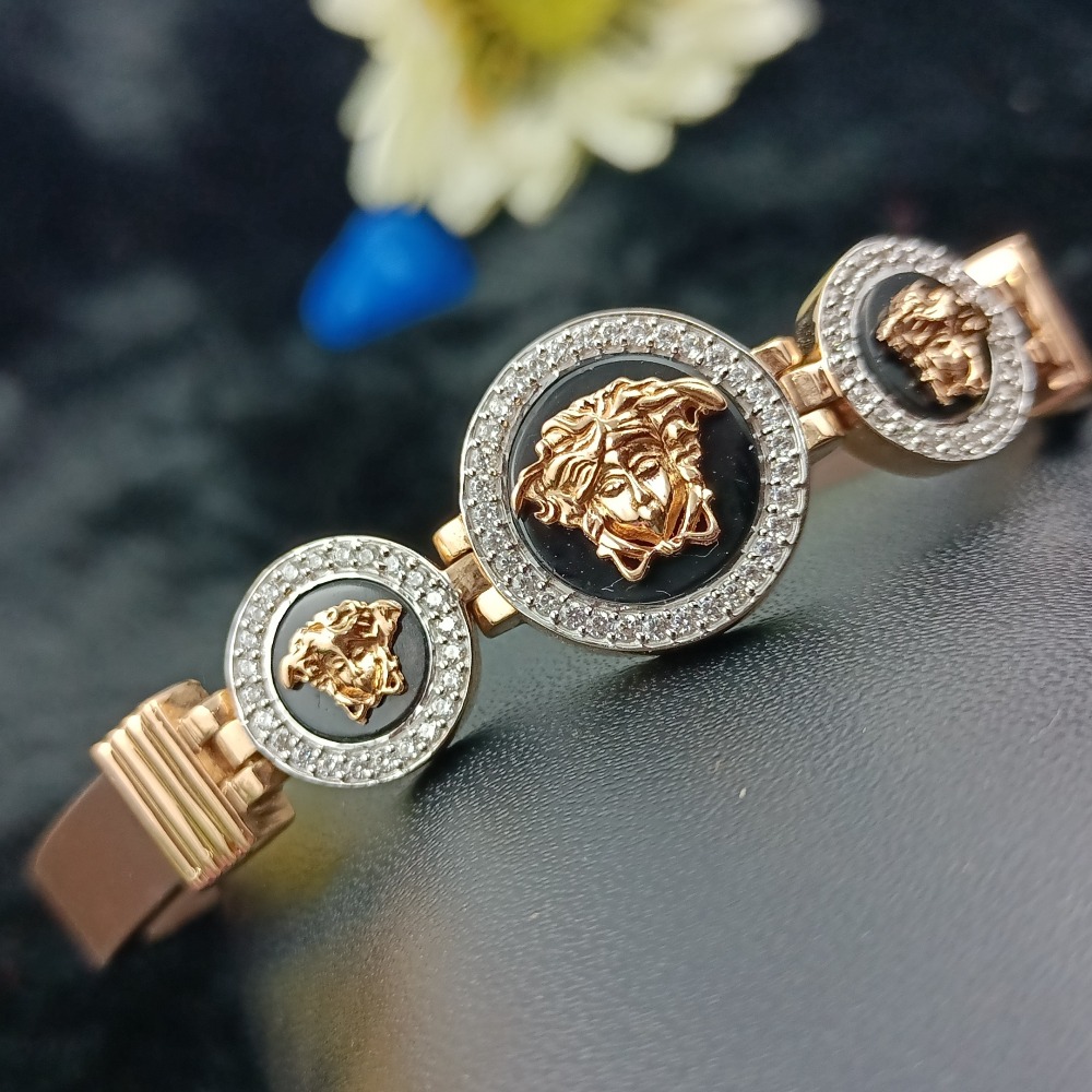 18CT ROSEGOLD VERSACE BRAND GENTS LUCKY