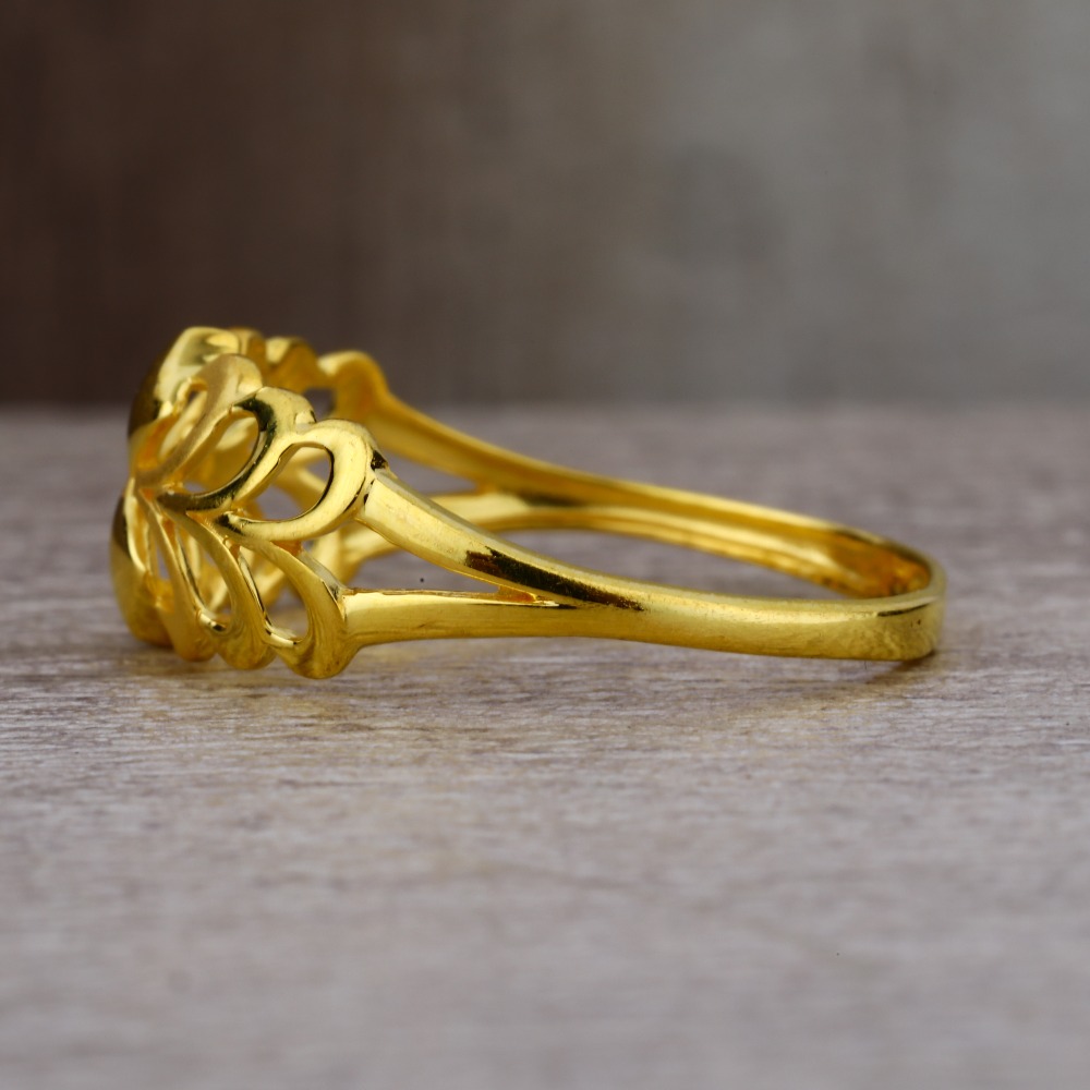 Ladies 916 Gold Unique ring -LPR58