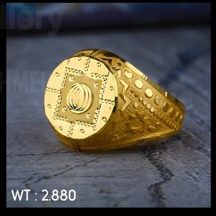 22K(916)Gold Mens Plain Rings