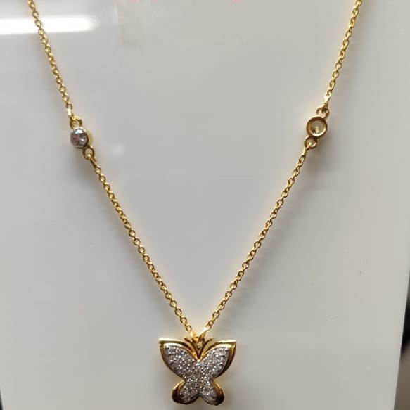 22kt gold casting fancy pendant-chain