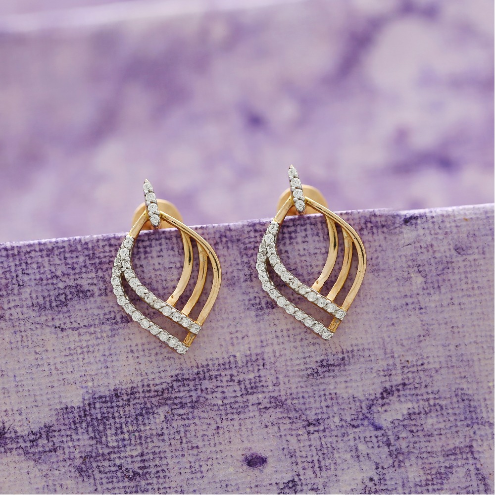 Rose Gold Morganite & Diamond Earrings 14K-sgquangbinhtourist.com.vn