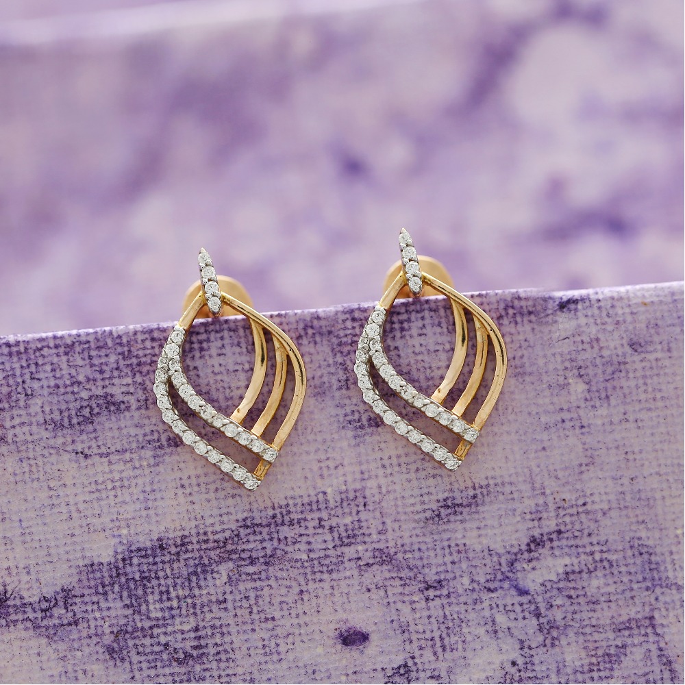 The Upkosh Gold Earrings by PC Jeweller