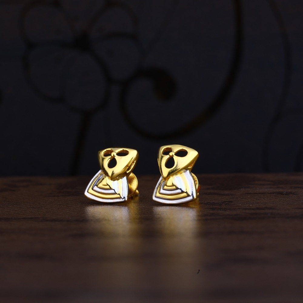 Ladies 916 Gold Fancy Cz Earring -LPE102