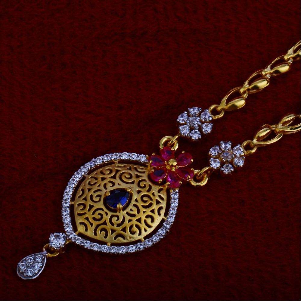 916 Gold  Ladies Fancy Chain Necklace CN46