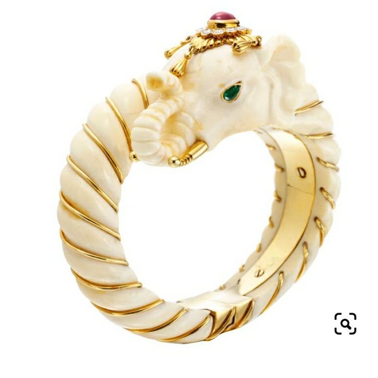 916 gold elephant design raschudi