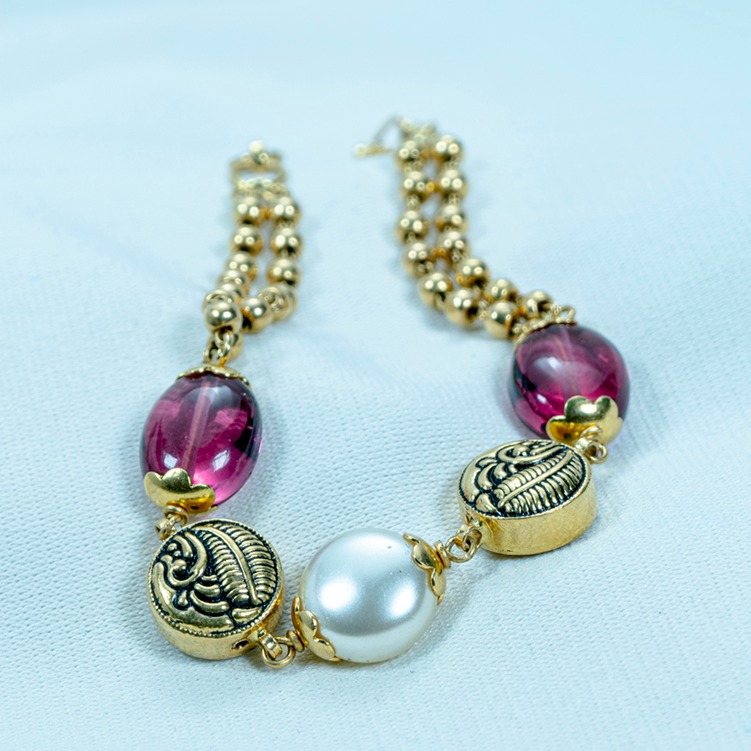 22KT gold Colorful Bracelet LB-585