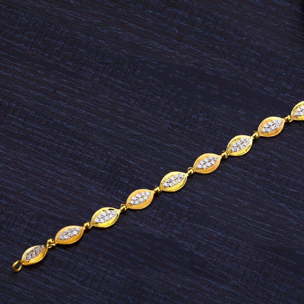 Ladies Daily Wear 22K Gold Bracelet-LB174