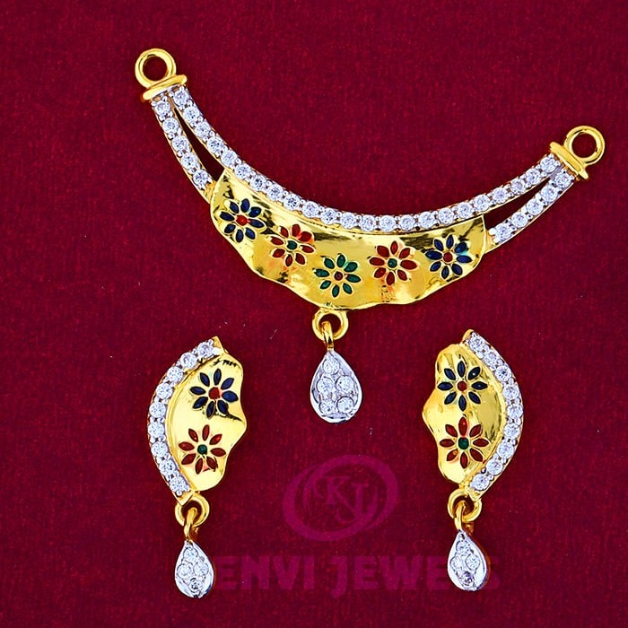 916 Gold Mangalsutra Pendal with Butti MSP-014