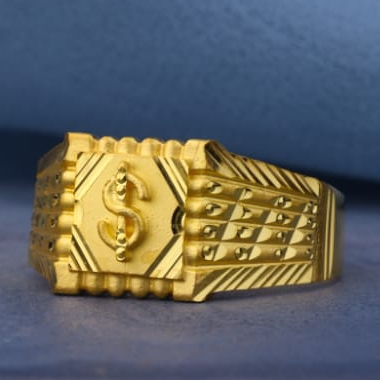 Latest Collection Of Gold Men's Ring Online| Aura Jewels